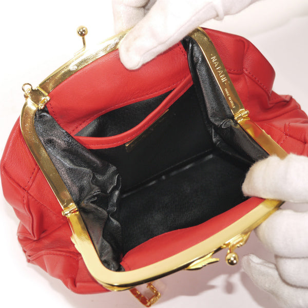 BALENCIAGA がま口チェーンポシェット（赤）