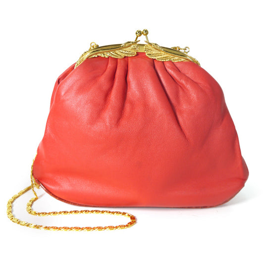 BALENCIAGA がま口チェーンポシェット（赤）