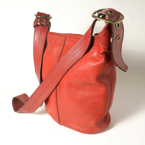 Coach　サーモンオレンジバケツショルダー