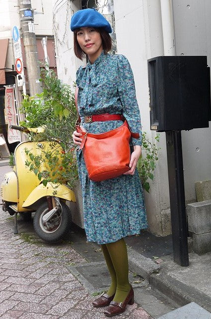 Coach　サーモンオレンジバケツショルダー