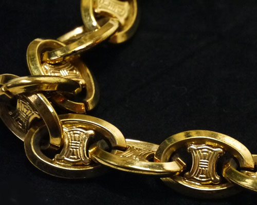 OLD Celine　ゴールドチェーンネックレス