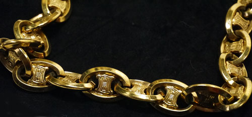 OLD Celine　ゴールドチェーンネックレス