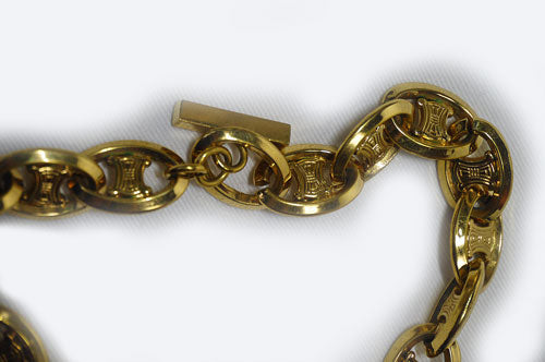 OLD Celine　ゴールドチェーンネックレス