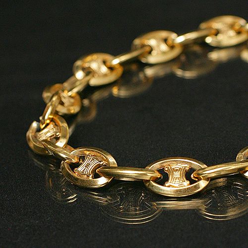 OLD Celine　ゴールドチェーンネックレス