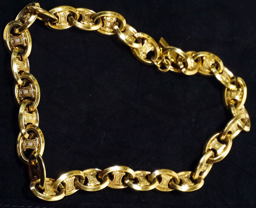 OLD Celine　ゴールドチェーンネックレス