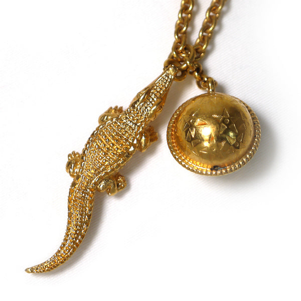 OLD CELINE　わに　ゴールド　ネックレス