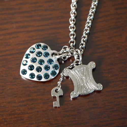 OLD CELINE　マカダム&ハート&鍵ネックレス（シルバー）