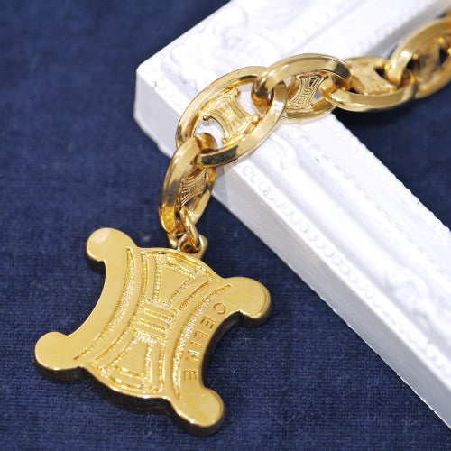 OLD Celine　マカダム　ゴールド　ベルト＆ネックレス