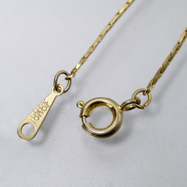 OLD CELINE　マカダムロゴ ジルコニアネックレス（ゴールド）