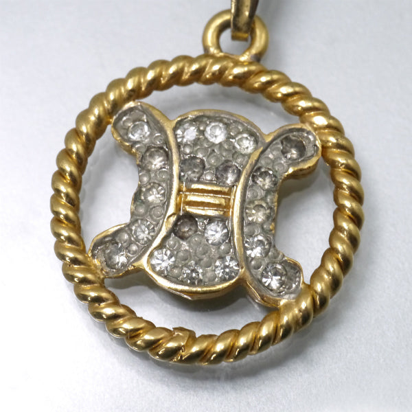 OLD CELINE　マカダムロゴ&ロープサークル ネックレス（ゴールド）