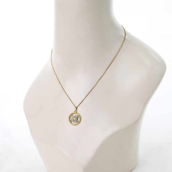 OLD CELINE　マカダムロゴ&ロープサークル ネックレス（ゴールド）