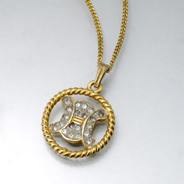 OLD CELINE　マカダムロゴ&ロープサークル ネックレス（ゴールド）