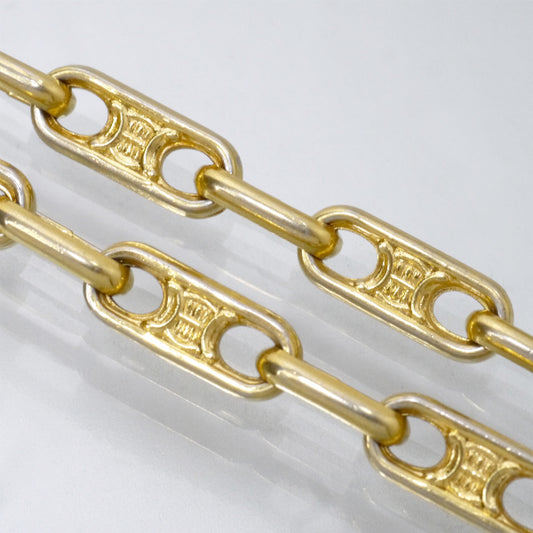 OLD CELINE　マカダムチェーン ロングネックレス（ゴールド）