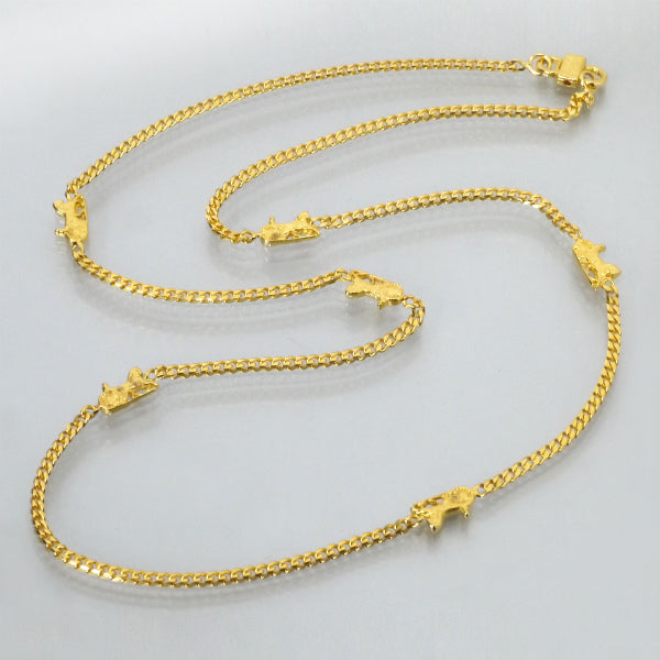 OLD CELINE　馬車モチーフ ロングネックレス（ゴールド）