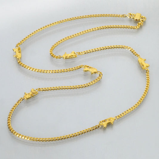 OLD CELINE　馬車モチーフ ロングネックレス（ゴールド）