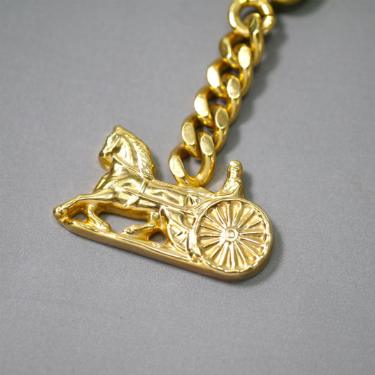 OLD CELINE　馬車モチーフキーホルダー（ゴールド）