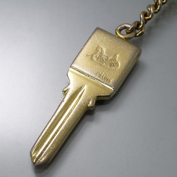 OLD CELINE　馬車 鍵モチーフキーホルダー（ゴールド）