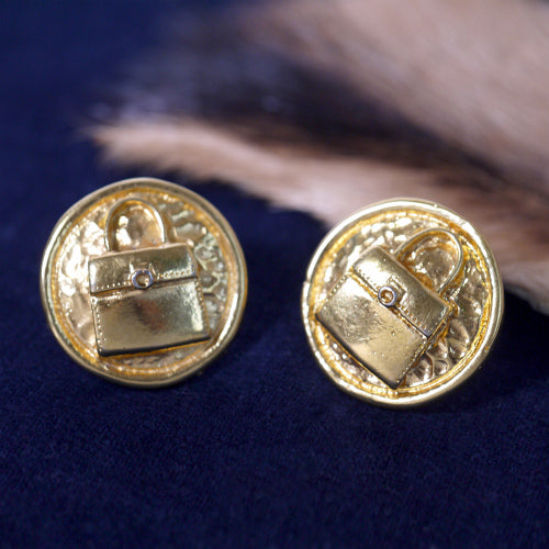 OLD CELINE　バッグイヤリング（大・金）