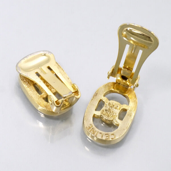 OLD CELINE ジルコニア マカダムイヤリング（ゴールド）