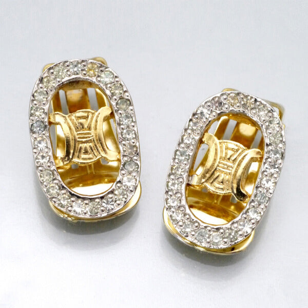 OLD CELINE ジルコニア マカダムイヤリング（ゴールド）