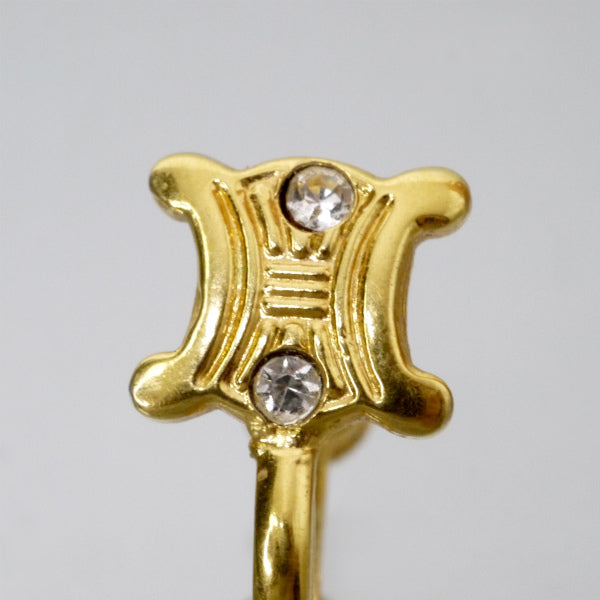 OLD CELINE マカダムストーンイヤリング（ゴールド） – Vintage Shop