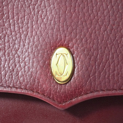 Cartier ボルドー斜めがけポシェット（ボルドー）
