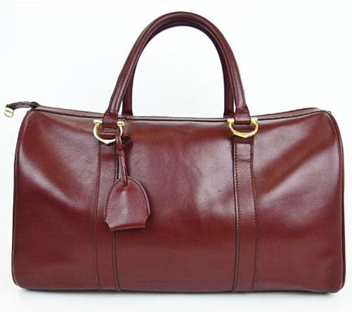 Cartier 本革定番ボストン（ボルドー・大）