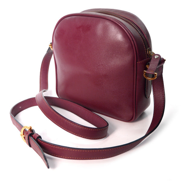 Cartier　<訳あり>斜めがけミニポシェット(ボルドー)