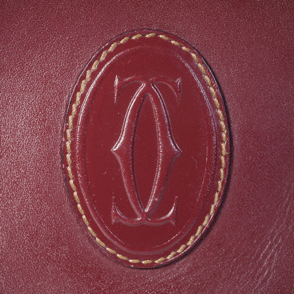 Cartier　<訳あり>斜めがけミニポシェット(ボルドー)