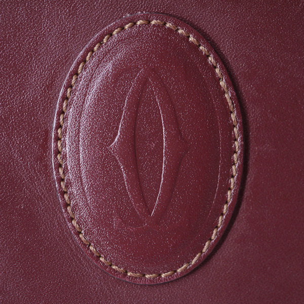 Cartier マストライン２層式半円ショルダー（ボルドー）