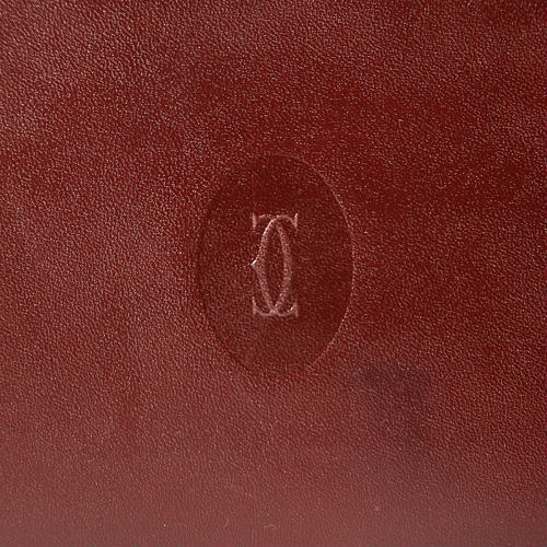 Cartier　ボルドー　ガマグチ　長財布