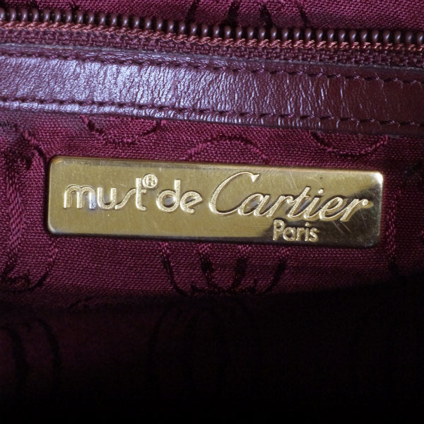 Cartier　<訳あり>ベルトデザイン ミニポシェット（ボルドー）