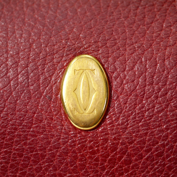 Cartier 三日月ショルダーバッグ（ボルドー）