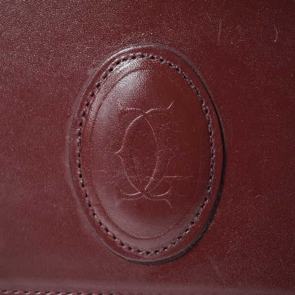 Cartierボルドー　斜めがけショルダー