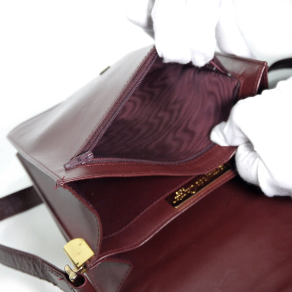 Cartierボルドー　斜めがけショルダー