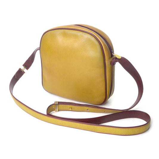 Cartier　フリンジ付 定番ミニポシェット（マスタードイエロー）