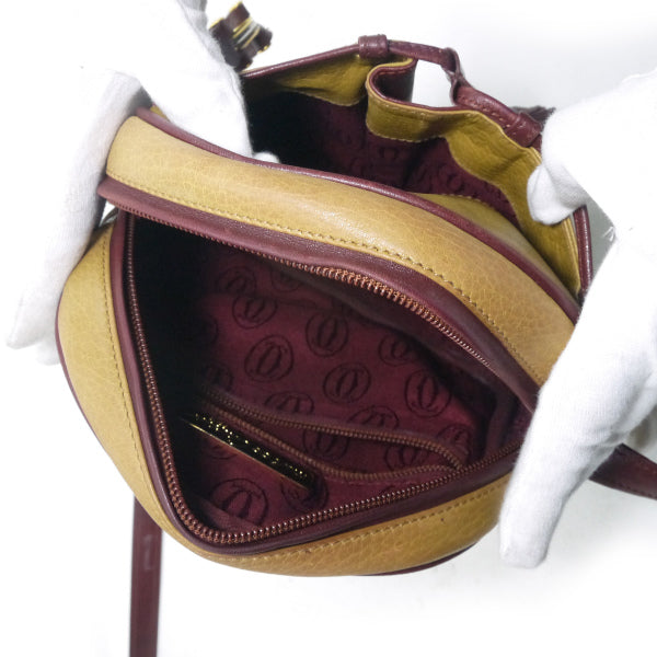 Cartier　フリンジ付 定番ミニポシェット（マスタードイエロー）