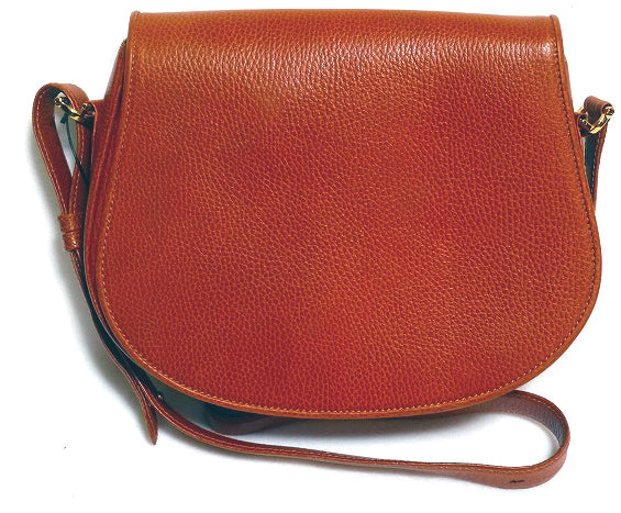 Cartier ふた式斜めがけ半円ショルダー（キャメル）