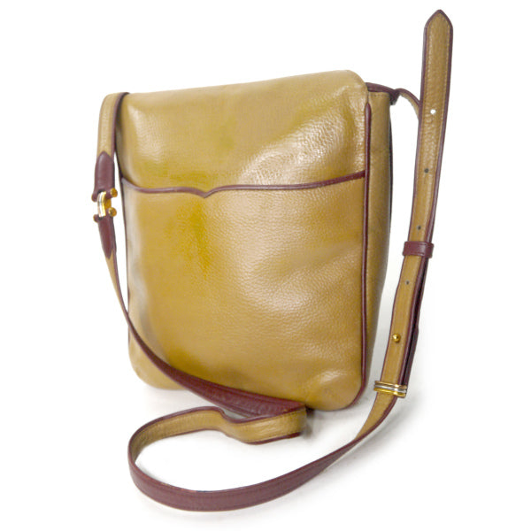 Cartier バイカラー斜めがけポシェット(ボルドー×マスタード)