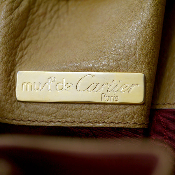 Cartier　マストライン巾着ショルダー（マスタードイエロー）