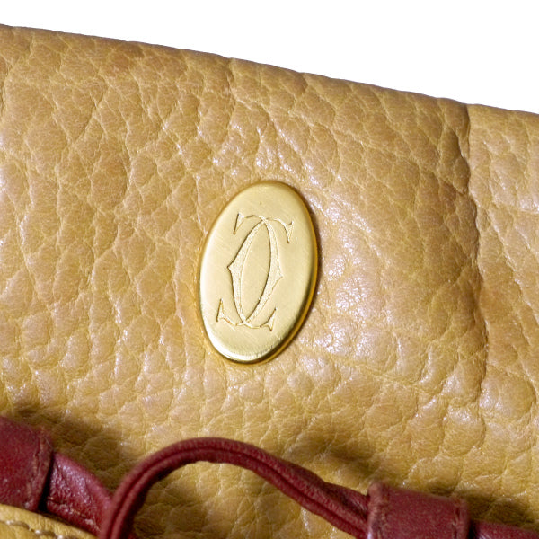 Cartier　マストライン バイカラー大型ショルダー（マスタード）