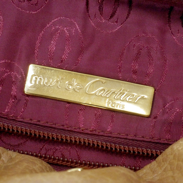Cartier　マストライン バイカラー大型ショルダー（マスタード）