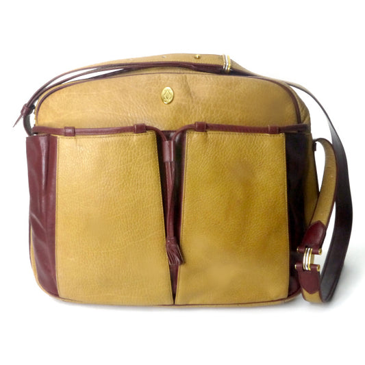 Cartier　マストライン バイカラー大型ショルダー（マスタード）