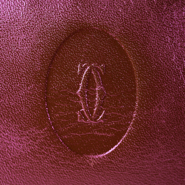 Cartier　レザーポーチ・ペンケース（ボルドー）