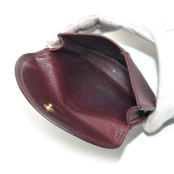 Cartier　ミニポーチ・コインケース（ボルドー）