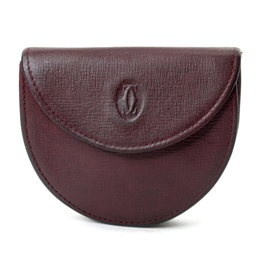 Cartier　ミニポーチ・コインケース（ボルドー）