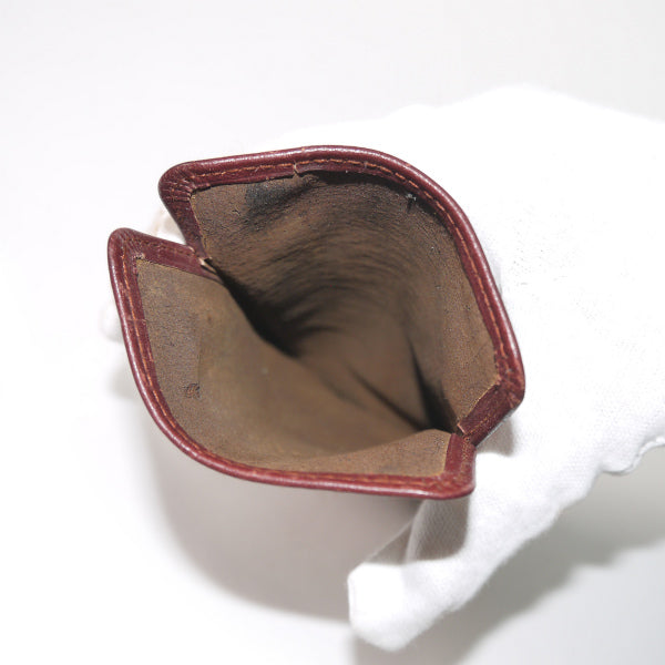 Cartier マストライン半円2WAYバッグ&眼鏡入れセット（ボルドー）