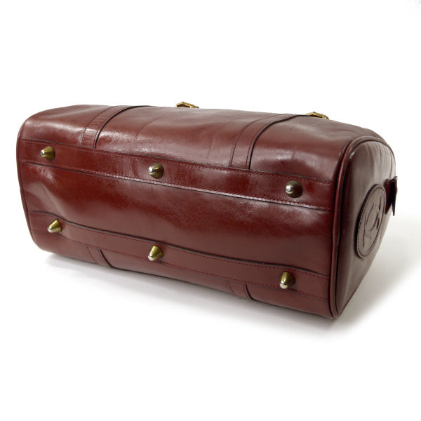 Cartier 鍵付きレザー中型ボストン（ボルドー）