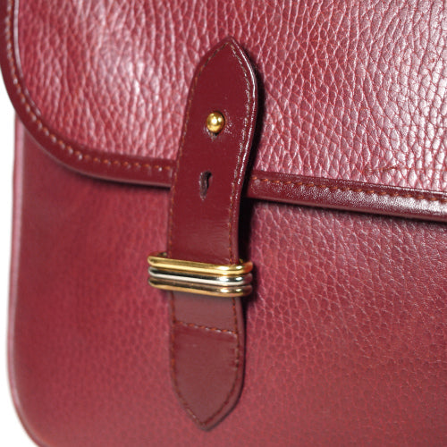 Cartier＜訳あり＞ボルドー大ブリーフショルダー