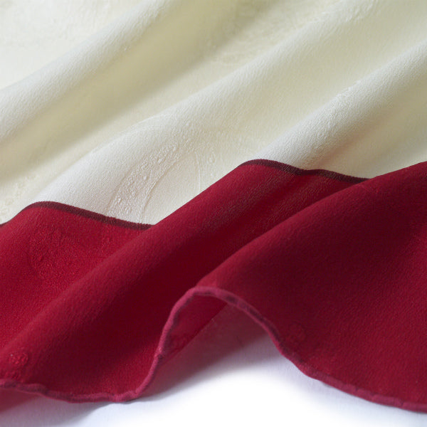 Cartier  大判シルクスカーフ（赤・白系）